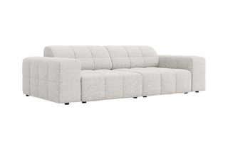 Canapé Chicago - Gris clair - 3 places - Tissu chenille