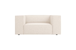 Fauteuil Arendal - Beige clair - En tissu chenille