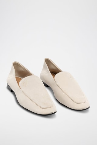 Kalfsleren Mocassins - Beige