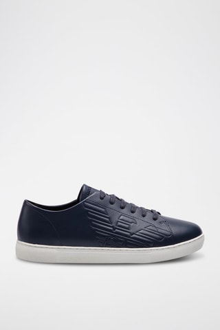 Leren Sneakers - Nachtblauw