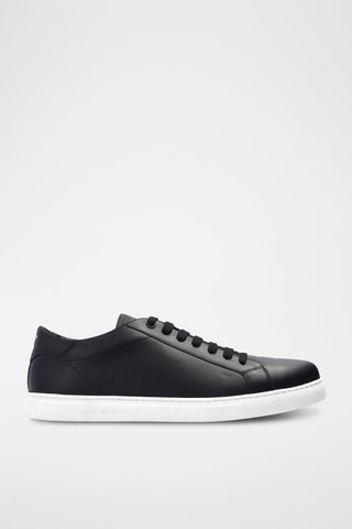 Kalfsleren Sneakers - Zwart
