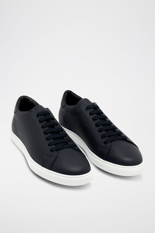 Kalfsleren Sneakers - Blauw