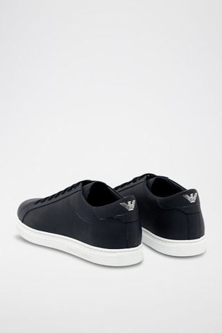 Kalfsleren Sneakers - Blauw