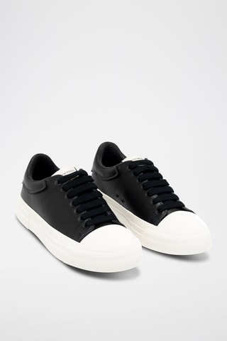 Leren Sneakers - Marineblauw