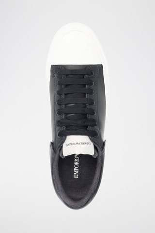 Leren Sneakers - Marineblauw