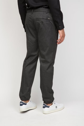 Rechte Broek Gemêleerd Zwart - Emporio Armani