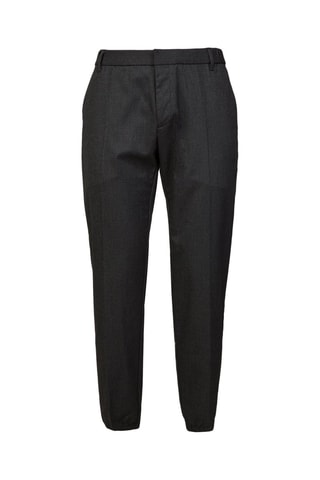 Rechte Broek Gemêleerd Zwart - Emporio Armani