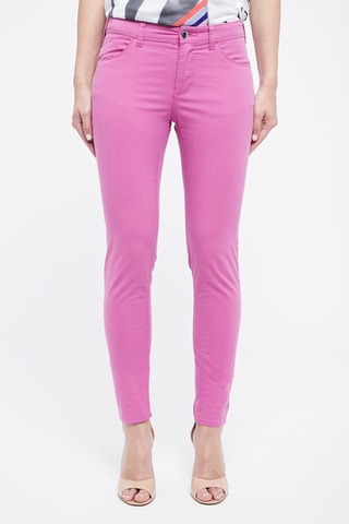 Rechte Broek Emporio Armani Donkerroze