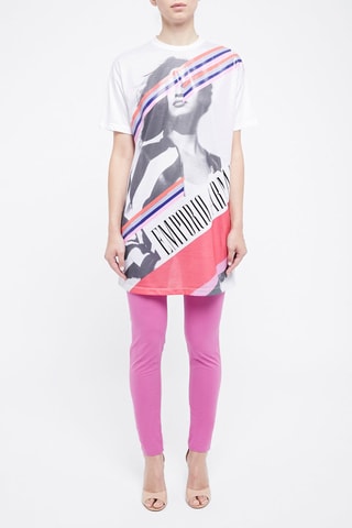 Rechte Broek Emporio Armani Donkerroze