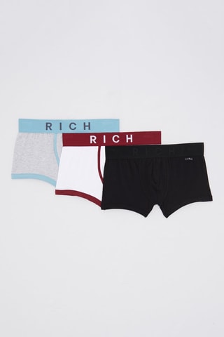 3 Boxers Hyg - Zwart en Grijs
