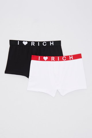 2 Boxers Messir - Wit en Zwart