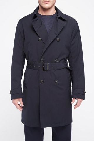 Trenchcoat Emporio Armani Nachtblauw