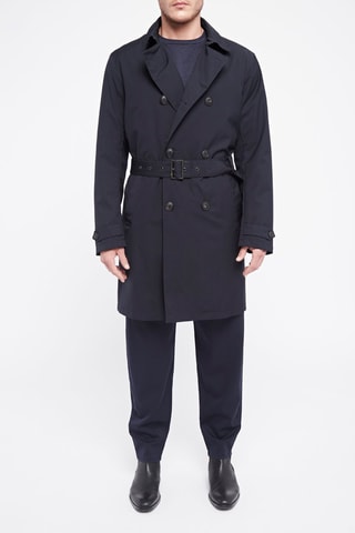 Trenchcoat Emporio Armani Nachtblauw