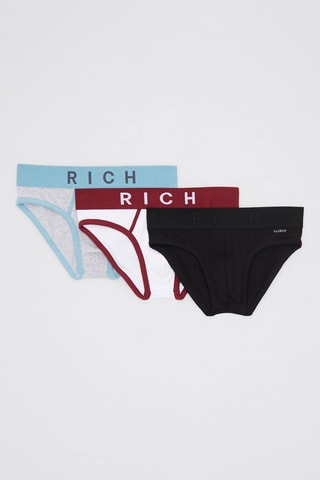 3 slips Kory - Noir et gris