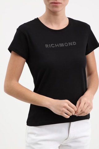 T-shirt Mechi - Zwart