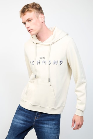 Sweater met Capuchon Regular Fit Betto -- Beige