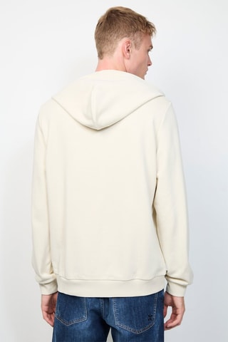 Sweater met Capuchon Regular Fit Betto -- Beige