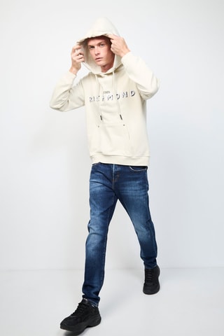Sweater met Capuchon Regular Fit Betto -- Beige