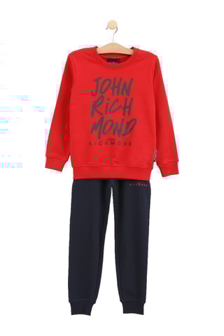 Sweater en Broek Sara - Rood en Blauw