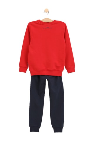 Sweater en Broek Sara - Rood en Blauw