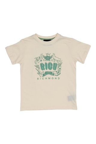T-shirt en bermuda - Groen en Beige