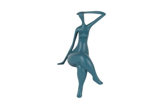 Sculpture Attente petit Bleu