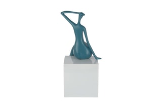 Sculpture Attente petit Bleu
