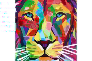 Gravure sur toile Léone Pop art