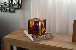 Lampe de chevet Abat-jour cube Kandinsky - Multicolore