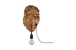 Sculpture-lampe en résine Tête de gorille - Bronze