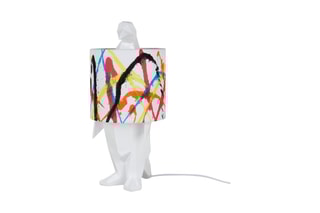 Sculpture-lampe en résine Pingouin Multicolore