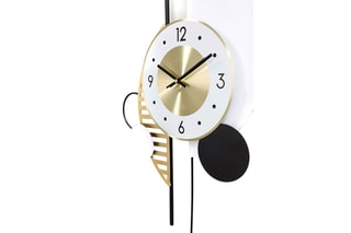 Horloge murale Geometric Creation - Doré
