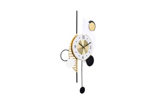 Horloge murale Geometric Creation - Doré