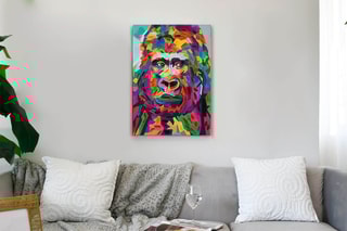 Impression sur toile Orang-outan Pop art