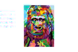 Impression sur toile Orang-outan Pop art