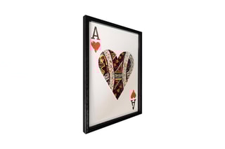 Tableau 3D As de coeur
