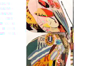 Tableau effet 3D Demi-papillon
