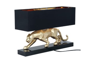 Lampe à poser Panthère assise Doré