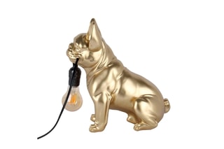 Lampe bouledogue français assis Rouge