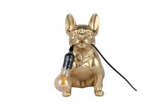 Lampe bouledogue français assis Rouge