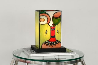 Lampe de chevet Chevet femme ethnique moderne - Vert