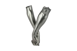 Sculpture en résine Ensemble pour toujours - Argenté