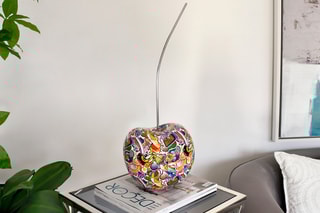 Sculpture en résine cerise Multicolore