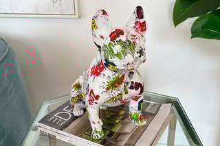 Sculpture Bouledogue français assis - Multicolore