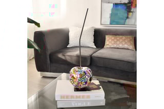 Sculpture en résine Cerise petit - Multicolore