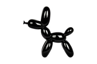 Sculpture Pop Art en résine Chien ballon petit Noir