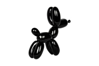 Sculpture Pop Art en résine Chien ballon petit Noir