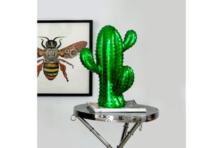 Sculpture Pop Art en résine Cactus   Vert