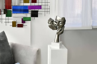 Sculpture-lampe en résine LED Baiser entre amoureux - Anthracite