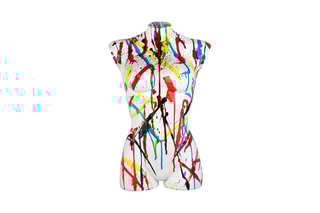 Sculpture Torse de femme Pop Art Blanc